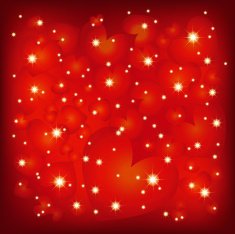 Abstract St Valentine Heart Shape Background