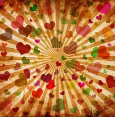 abstract grunge background with hearts N19