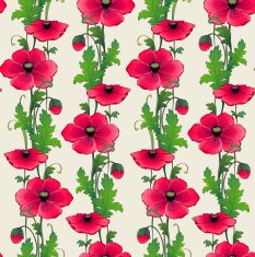 Seamless elegant pattern with decorative flowers