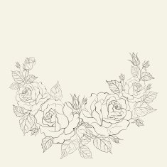 Vintage romantic frame
