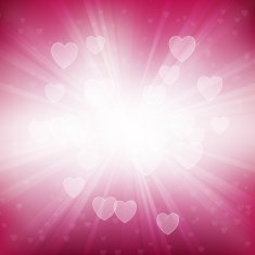 Heart Rays Background