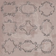 Set of decorative frames N6