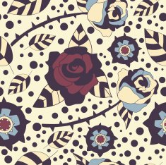 pattern with roses N12