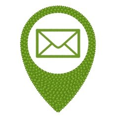Four Leaf Clover of Envelope in Navication Icon