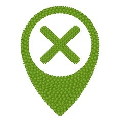 Four Leaf Clover of No Sign and Navication Icon