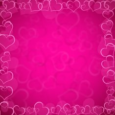 pink valentine's background with hearts N3