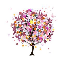 Festive romantic tree N5