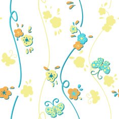 Vivid repeating floral N29