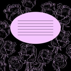 Floral card with roses N7