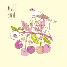 Love You card design