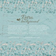 Vintage flowers background with text field N3