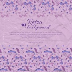 Vintage flowers background with text field N4