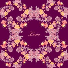 Vintage roses seamless pattern