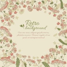 Vintage flowers background N7