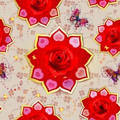 Seamless pattern with roses N99