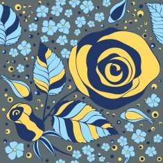 Seamless pattern with roses N100
