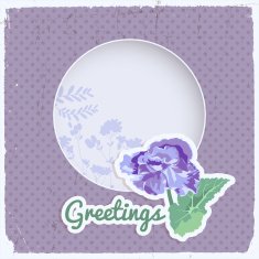 Vintage flowers background N14