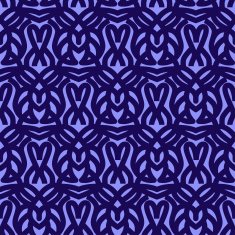 blue oriental seamless pattern
