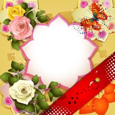 Background with butterflies N13