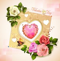 Valentine's day card N225