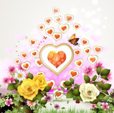 Hearts With Roses N2