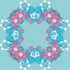 Seamless Pattern with floral ornament N110