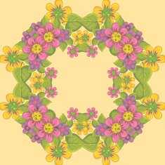 Seamless Pattern with floral ornament N111