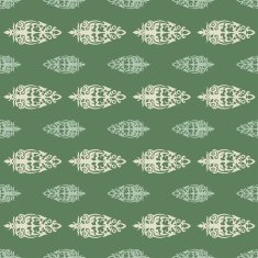 pattern in the old style with curls N3