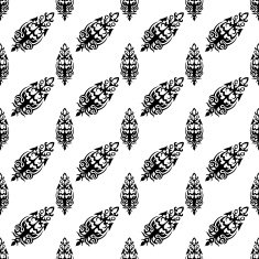 pattern in the old style with curls N4