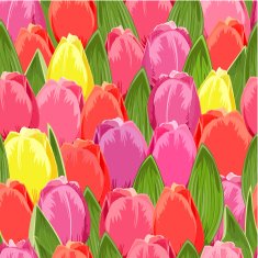 Spring Texture of tulips seamless N2