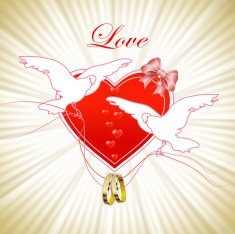 Romantic invitation card N2