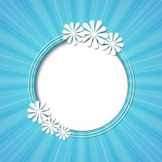 floral frame N178