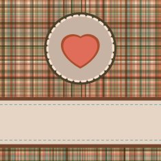 Vintage valentine's day card EPS 8