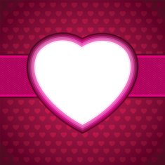 Heart Valentines day card vector background EPS 8