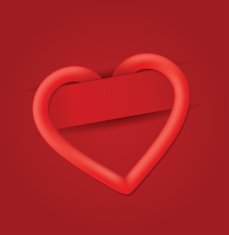 Red Valentine card N2