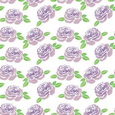 Pattern of purple flowers roses