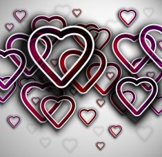 Background with hearts N30