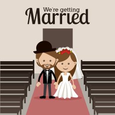 Wedding design over white background vector illustration N11