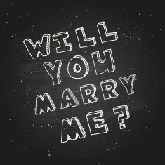 Poster template for marriage proposal design N2