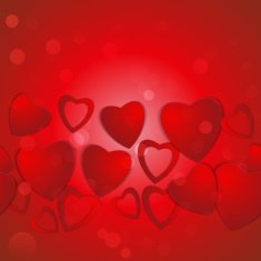 Valentines day Abstract paper hearts Love Valentine background with hearts N118