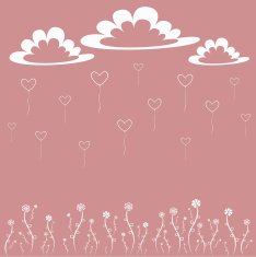Card with hearts N7