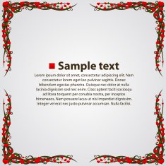 Vector heart tree card N4