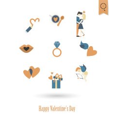Happy Valentines Day Icons N582