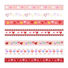 Heart decorative borders