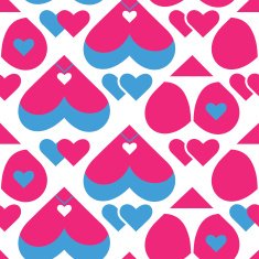 Seamless pattern for Valentine's da N2