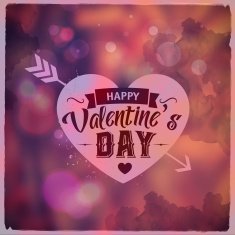 Happy Valentines Day Creative graphic message