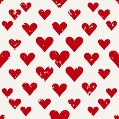 old hearts seamless pattern background for valentines day or wedding
