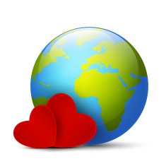 Globe on Valentine's Day