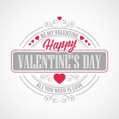 Typography Valentine's Day cards N2