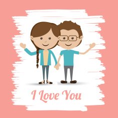 Love Design Over Pink Background Vector Illustration N6
